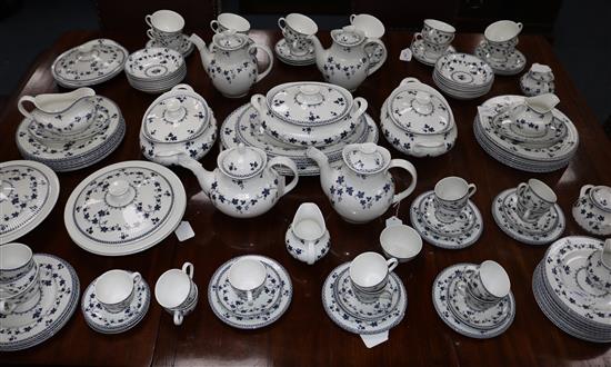 An extensive Royal Doulton Yorktown dinner, tea and coffee service